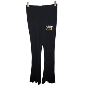 Schitts Creek women's black flare loung pants size xs